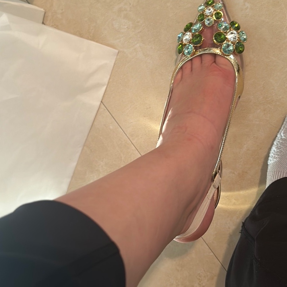 Giambattista valli gold pumps - Picture 3 of 5